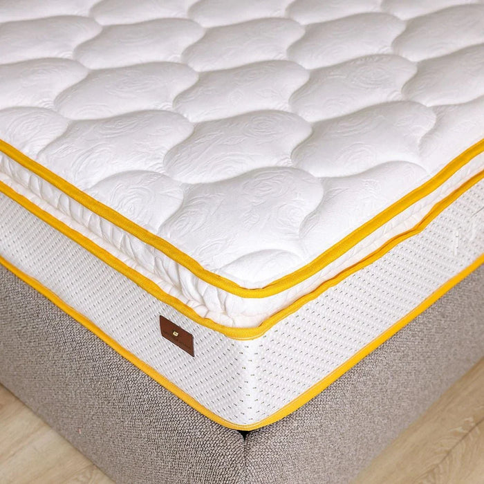 Latex Pillow Top Pocket Spring Super King Mattress-200x200x30 cm-With 15-Year Warranty