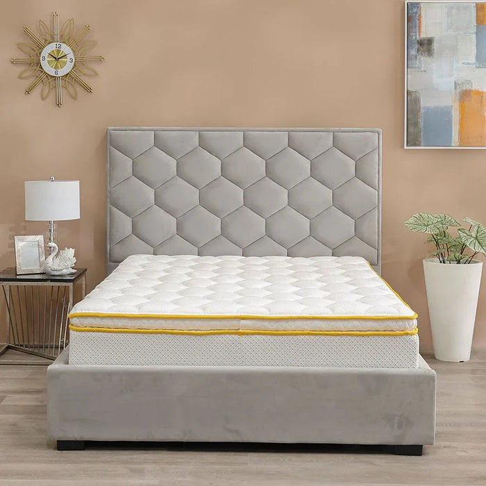 Latex Pillow Top Pocket Spring Super King Mattress-200x200x30 cm-With 15-Year Warranty