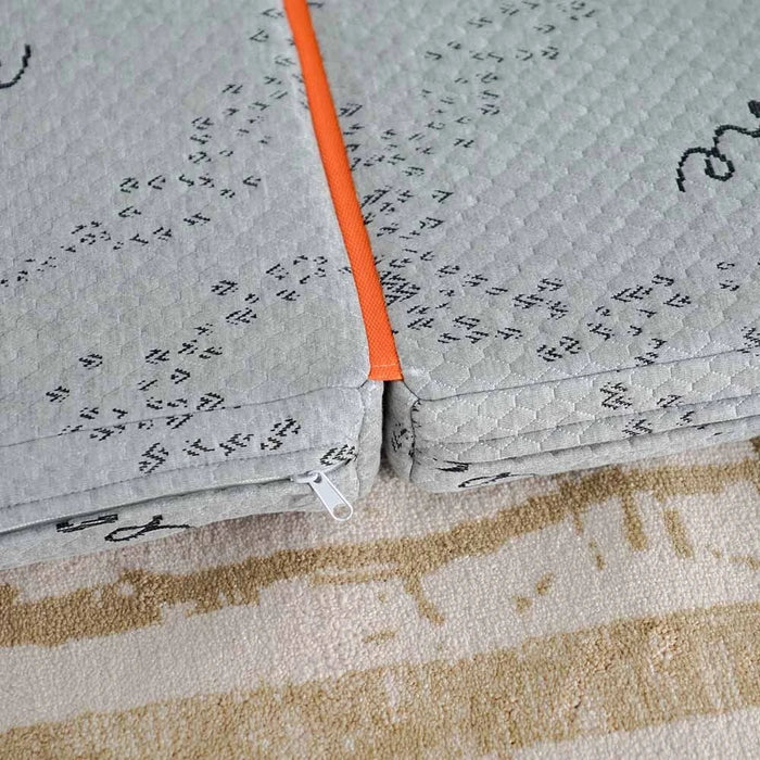 Houston Tri-Fold Single Mattress-180x90x6 cm- Graphene