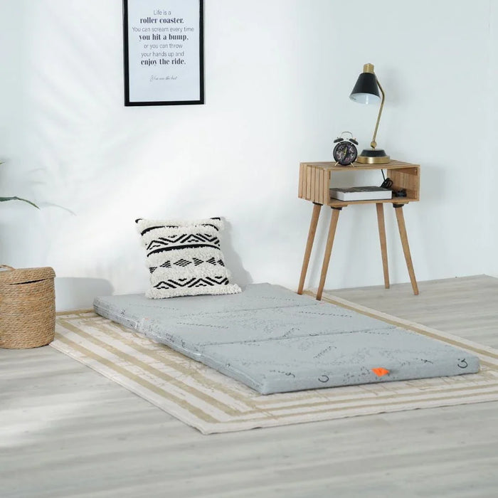 Houston Tri-Fold Single Mattress-180x90x6 cm- Graphene