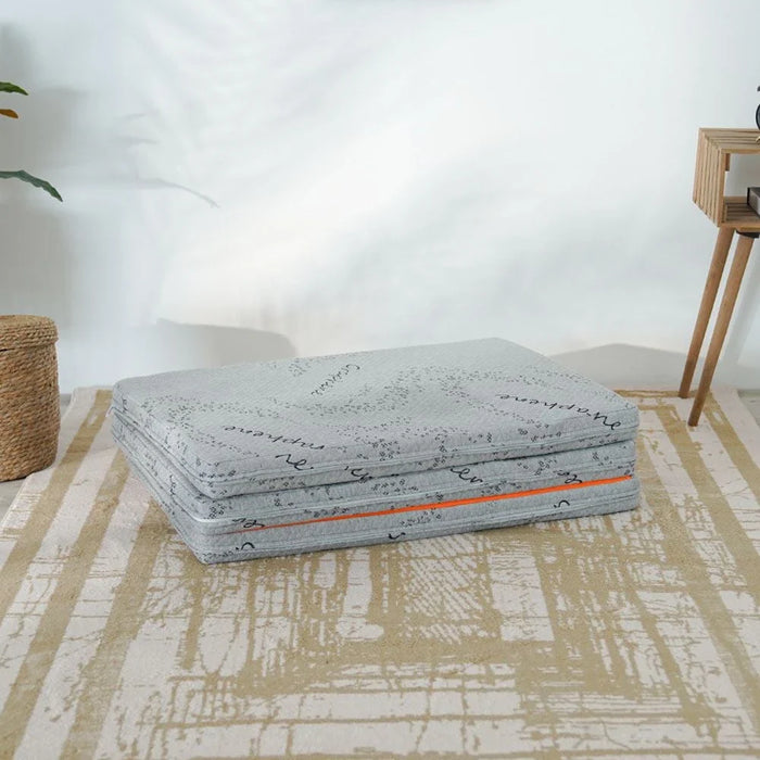 Houston Tri-Fold Single Mattress-180x90x6 cm- Graphene