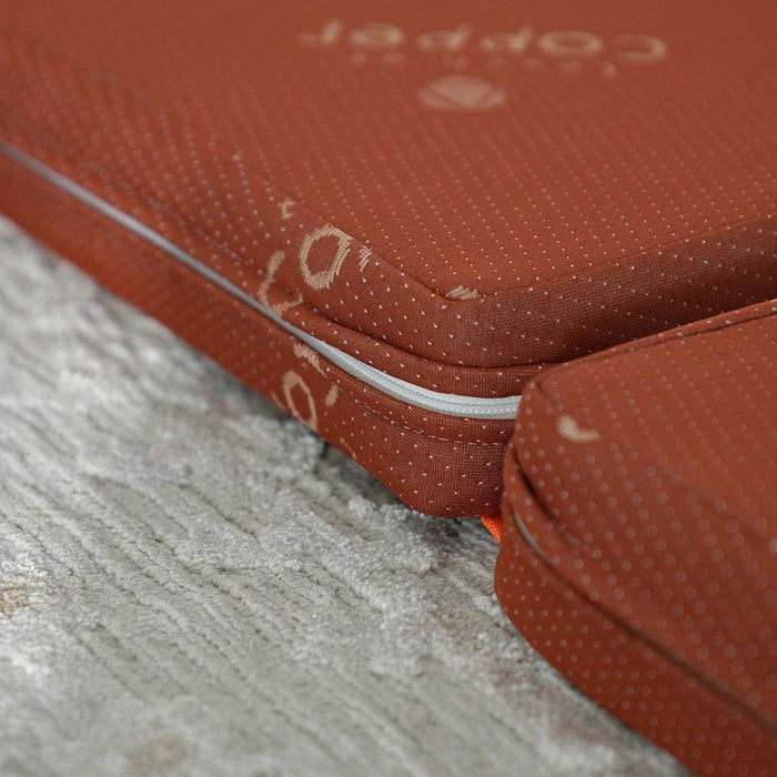 Houston Tri-Fold Single Mattress-180x90x6 cm-Copper