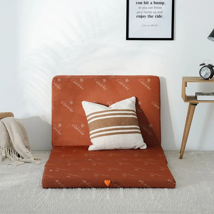 Houston Tri-Fold Single Mattress-180x90x6 cm-Copper