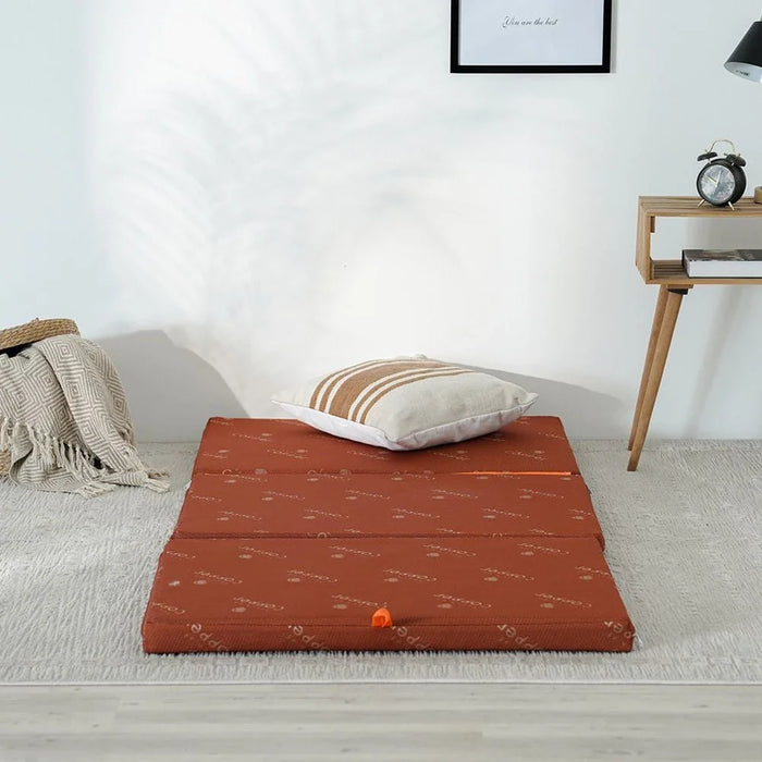 Houston Tri-Fold Single Mattress-180x90x6 cm-Copper