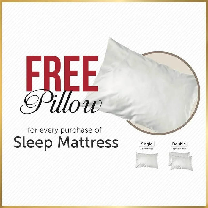 iSleep Bonnel Spring Mattress with 2 Pillow FreeÊ 180 X 210Ê x 22cmÊ- With 5-Year Warranty