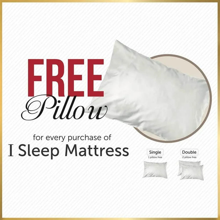 iSleep Bonnel Spring Mattress with 2 Pillow FreeÊ 200 X 200Ê x 22cmÊ- With 5-Year Warranty