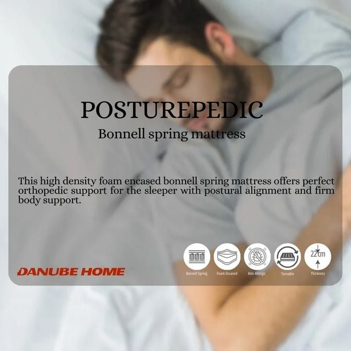Posture Medicalpedic Bonnell Spring Mattress-90x190x22 cm-With 5-Year Warranty