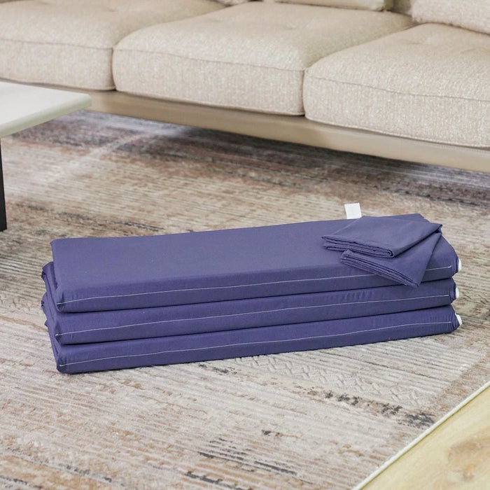 Flexible Single Foam Six-Fold Travel Mattress with Pillowcase-3 cm