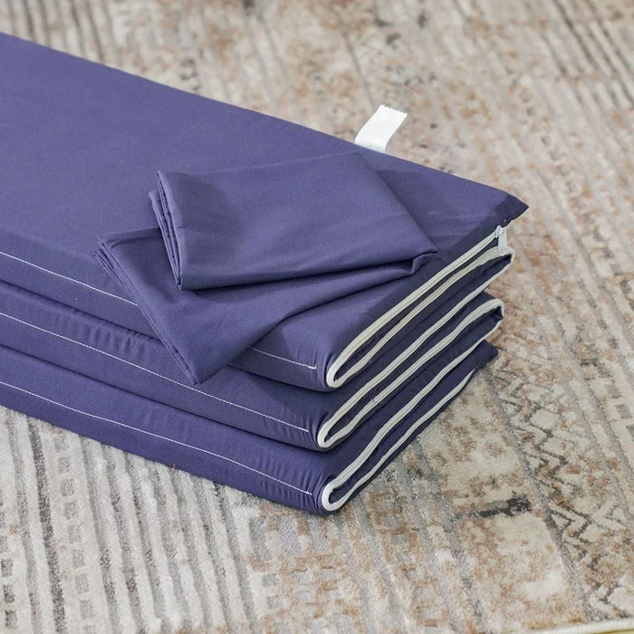 Flexible Single Foam Six-Fold Travel Mattress with Pillowcase-3 cm