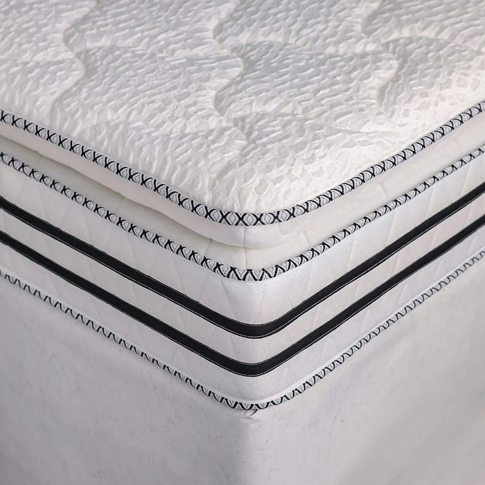 Royal Pillow Top Bonnell Side Encased Single Mattress-90x190x30 cm-With 15-Year Warranty