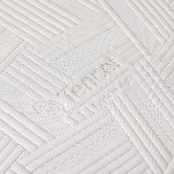 Tencel High Resilience Foam Gel Infused Memory Foam Single Mattress with Zip - 90x200x25 cm - With 15-Year Warranty