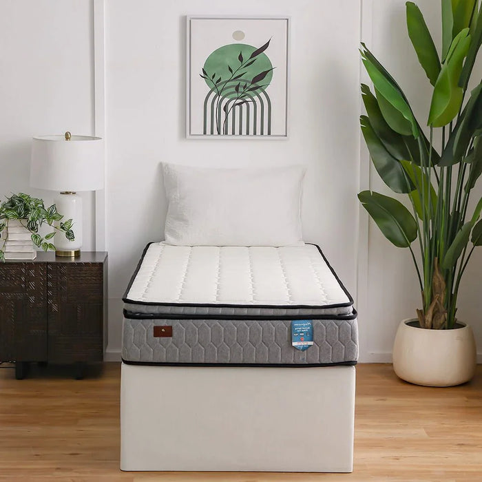 Magnum Bonnel Spring Pillow Top Single Mattress - 90x200x25cmÊ