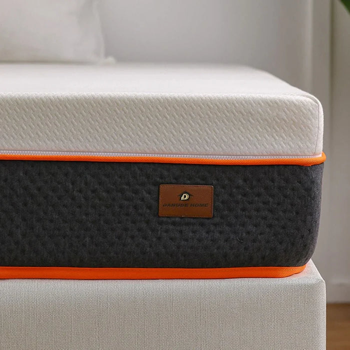 Water-Resistant Bonnell Spring Single Mattress with PU Coated Fabric with Zip - 90x200x23 cm