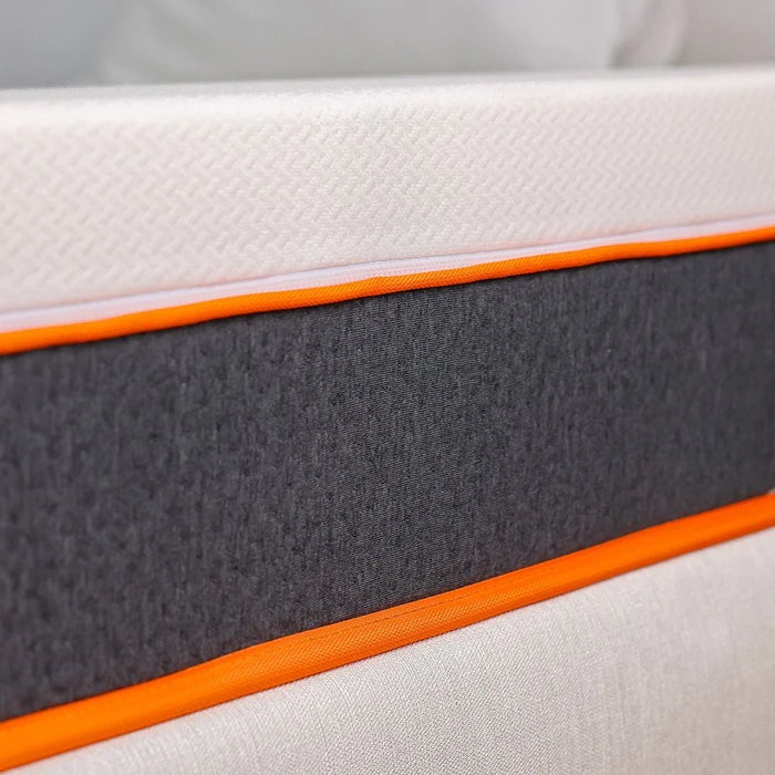 Water-Resistant Bonnell Spring Single Mattress with PU Coated Fabric with Zip - 90x200x23 cm