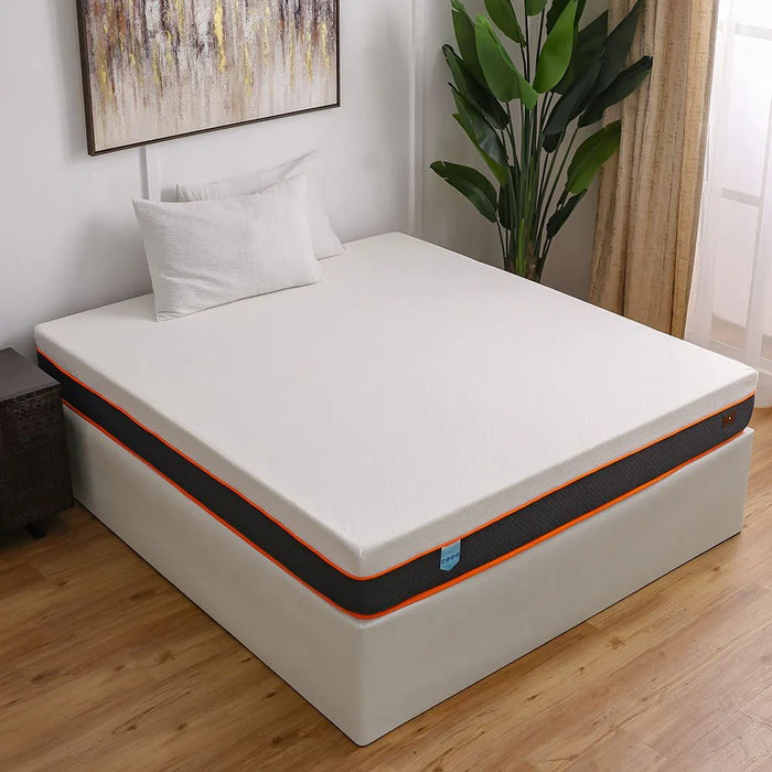 Water-Resistant Bonnell Spring Super King Mattress with PU Coated Fabric with Zip - 200x200x23 cm - With 10-Year Warranty