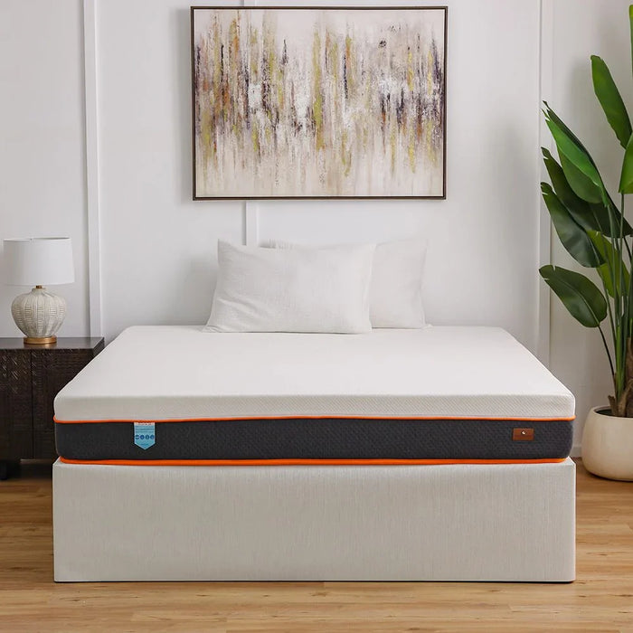 Water-Resistant Bonnell Spring Super King Mattress with PU Coated Fabric with Zip - 200x200x23 cm - With 10-Year Warranty