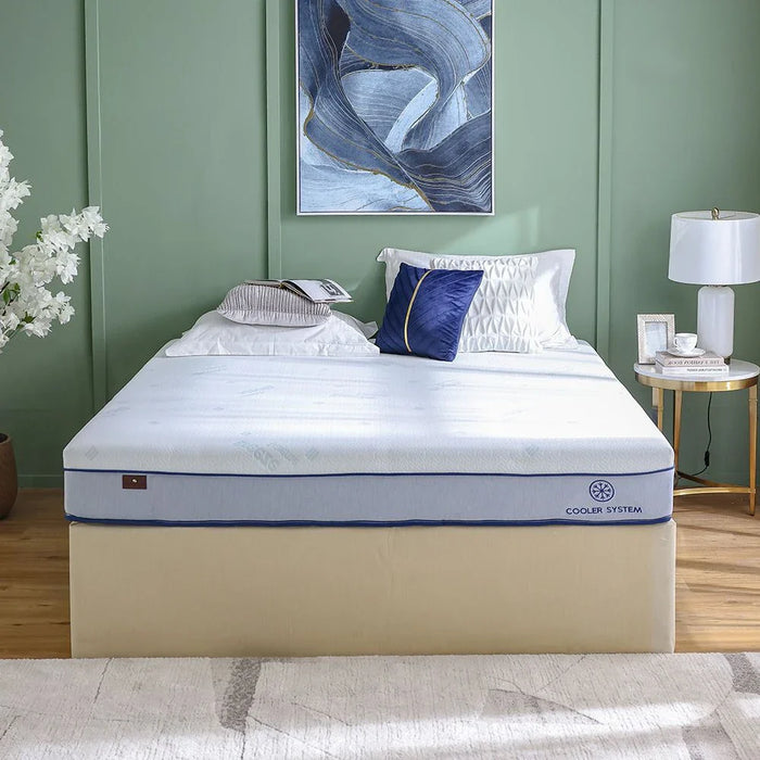Breeze Gel Pro Visco Memory Foam Medium Soft Pocket Spring Queen Mattress - 150x200x25 cm - With 20-Year Warranty
