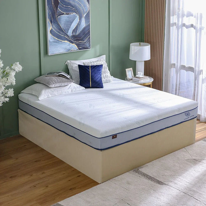 Breeze Gel Pro Visco Memory Foam Pocket Spring Super King Mattress - 200x200x25 cm