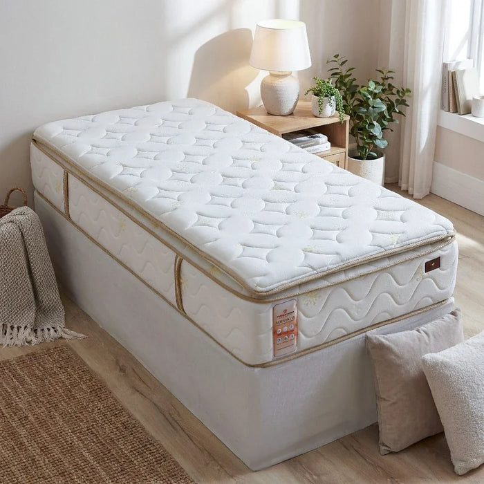 Rejuvenate Pillow Top Bonnell Spring Single Mattress - Foam Encased Edge Support - 120x200x30 cm - With 5-Year Warranty