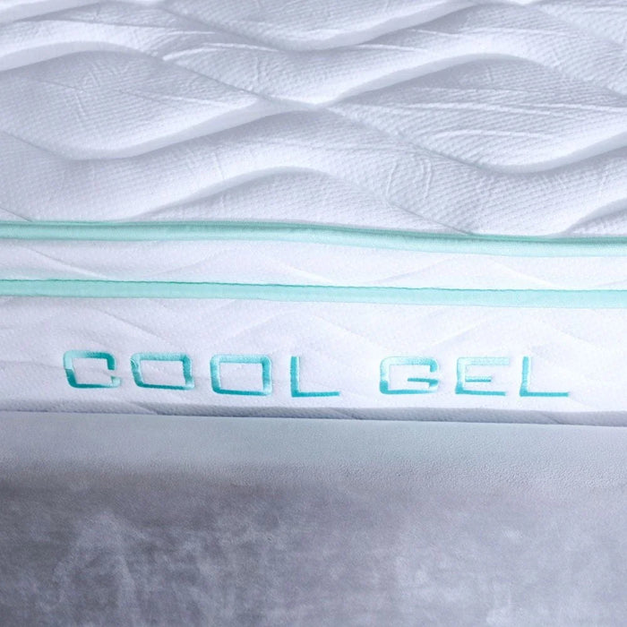 Cool Gel Memory Foam Bonnell Spring Medium Firm King Mattress 180x200x22 cm-With 5-Year Warranty