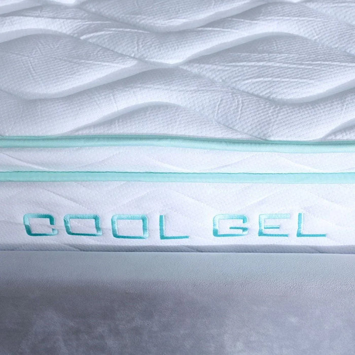 Cool Gel Memory Foam Bonnell Spring Mattress 150x200x22 cm-With 5-Year Warranty