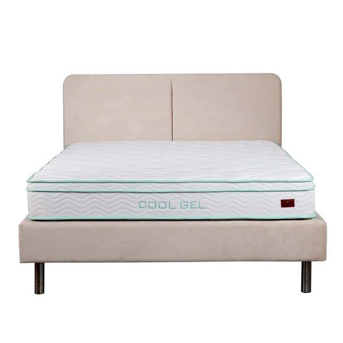 Cool Gel Memory Foam Bonnell Spring Mattress 150x200x22 cm-With 5-Year Warranty