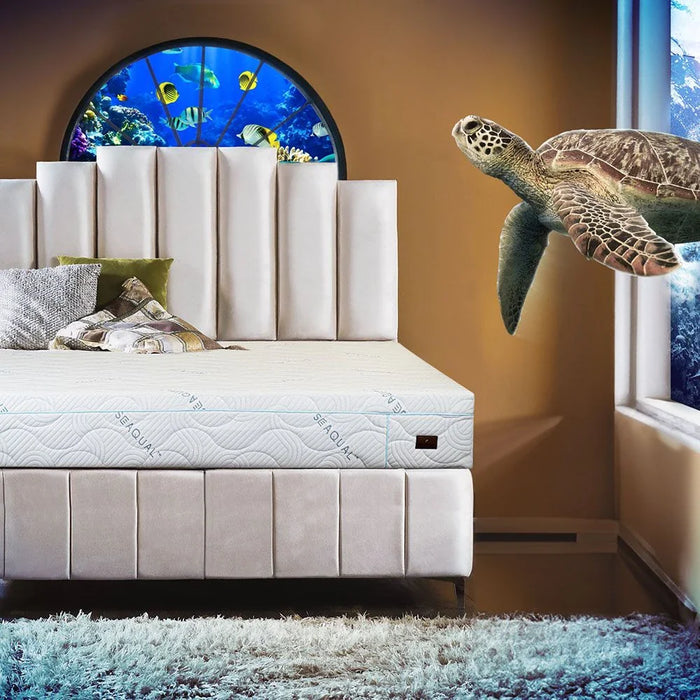 Seaqual Gel Memory Foam Single Mattress-90x190x25 cm-With 10-Year Warranty