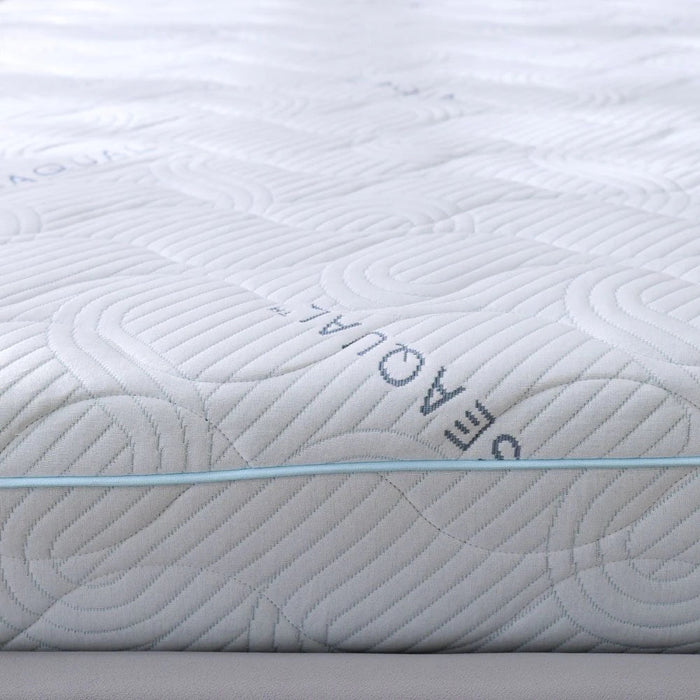 Seaqual Gel Memory Foam Single Mattress-90x190x25 cm-With 10-Year Warranty
