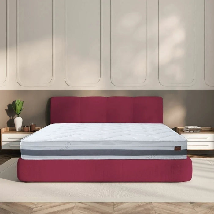 Copper Pocket Spring Antibacterial & Infused Memory Foam Super King Mattress-200x200x25 cm-With 20-Year Warranty