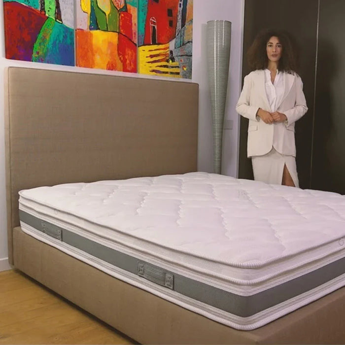 Copper Pocket Spring Antibacterial & Infused Memory Foam Super King Mattress-200x200x25 cm-With 20-Year Warranty