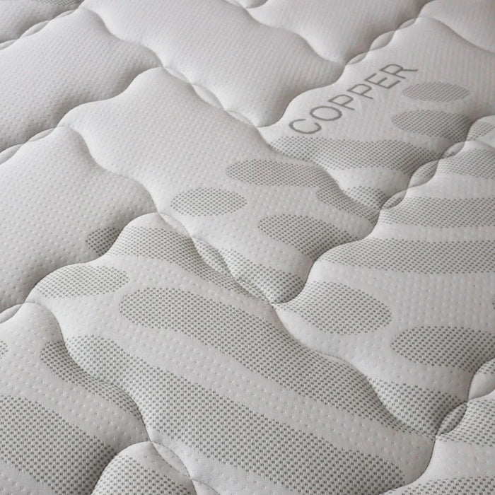 Copper Pocket Spring Antibacterial & Infused Memory Foam Super King Mattress-200x200x25 cm-With 20-Year Warranty