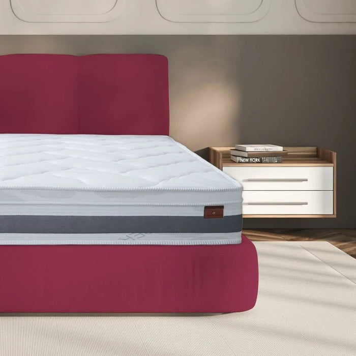 Copper Pocket Spring Antibacterial & Infused Memory Foam Super King Mattress-200x200x25 cm-With 20-Year Warranty
