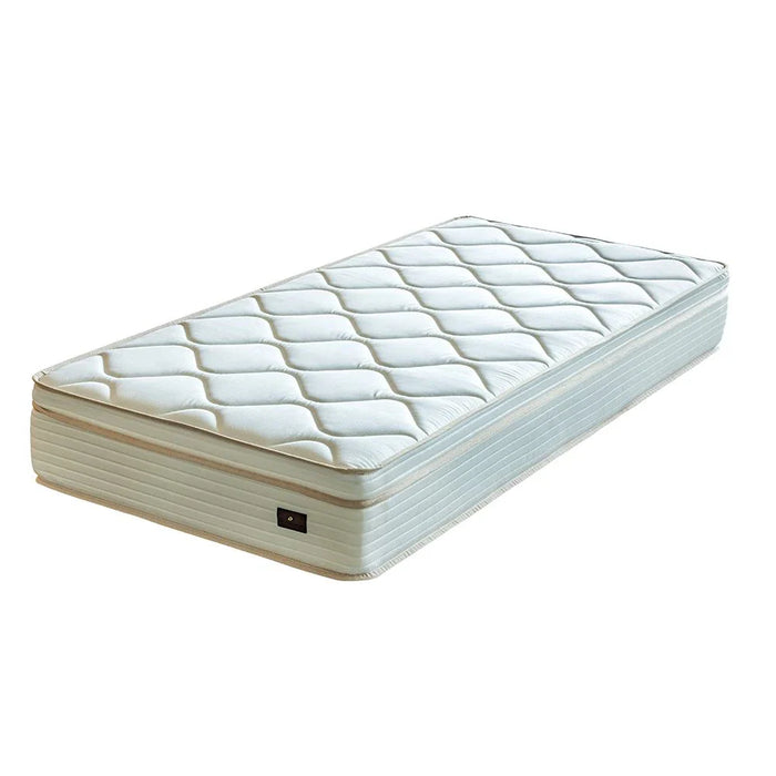 Zinus Euro Top 3 Zone Pocket Spring with Side Foam Encased Single Mattress - 90x200x26 cm - With 5-Year Warranty