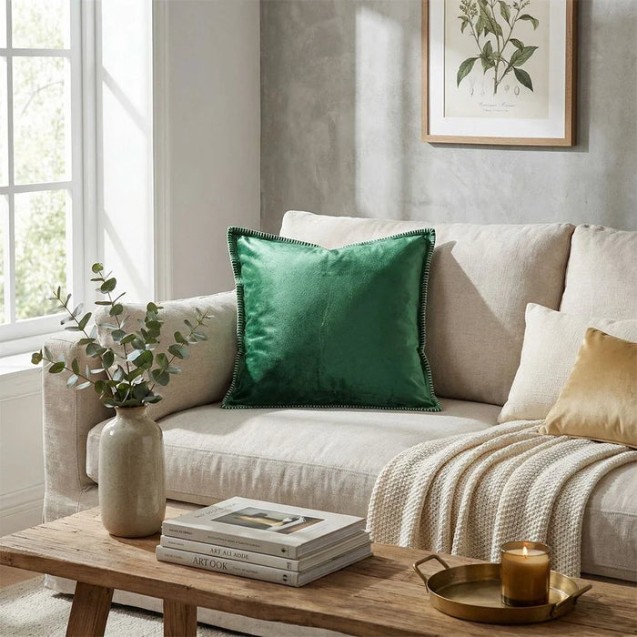 Laurel Cushion Cover - Green - 45x45 cm