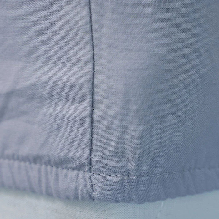 Bliss 3-Pc Cotton Super King Fitted Sheet Set - Grey - 200x200 + 35 cm, 50x75 cm
