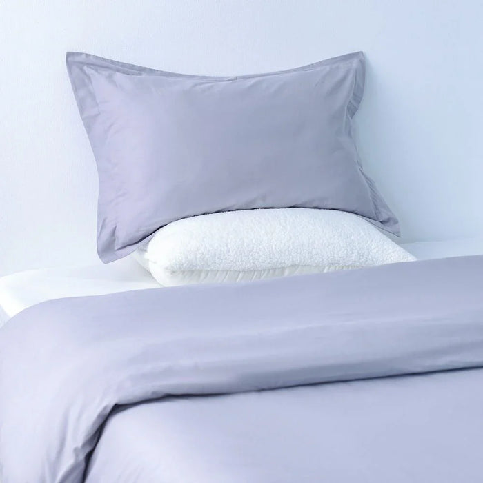 Bliss 2-Pc Cotton Twin Duvet Cover Set - Grey - 135x200 cm, 50x75 cm