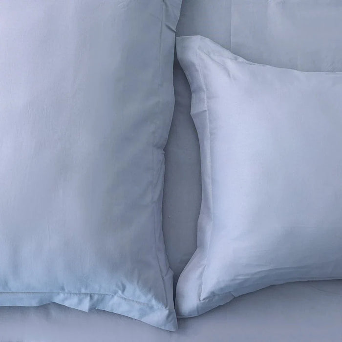 Bliss 3-Pc Cotton King Duvet Cover Set - Grey - 220x230 cm, 50x75 cm