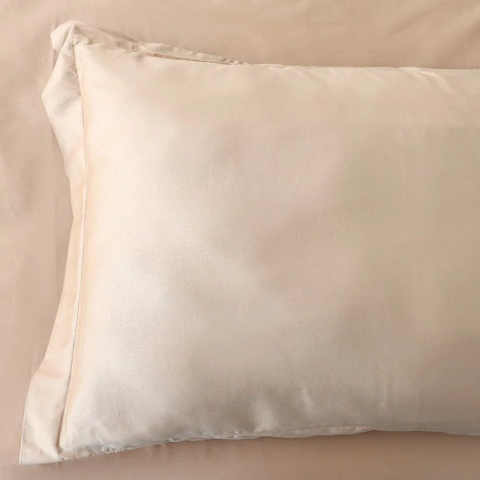 Serene 2-Pc Cotton Twin Duvet Cover Set - Beige - 135x200 cm, 50x75 cm