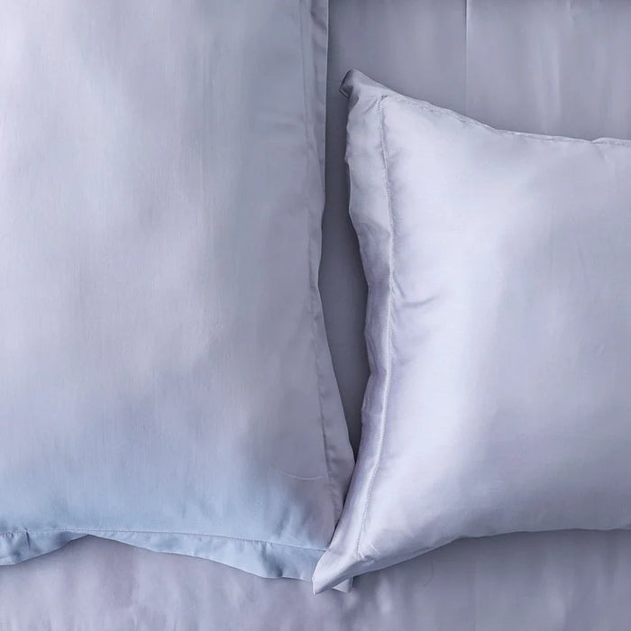 Serene 3-Pc Cotton Super King Duvet Cover Set - Grey - 260x220 cm,50x75 cm