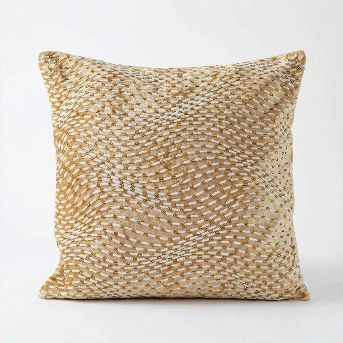 Pearl Wave Cushion Cover -  Beige - 45x45 cm