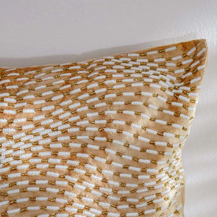 Pearl Wave Cushion Cover -  Beige - 45x45 cm
