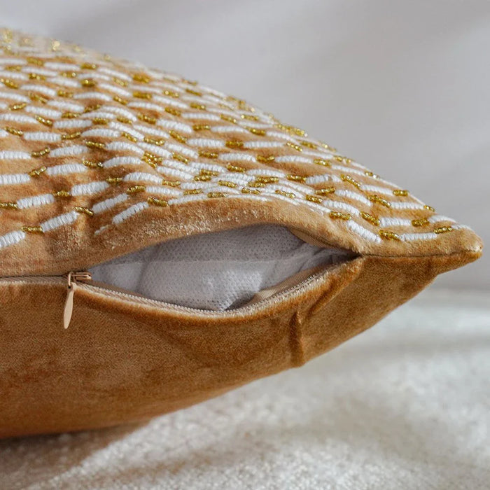 Pearl Wave Cushion Cover -  Beige - 45x45 cm