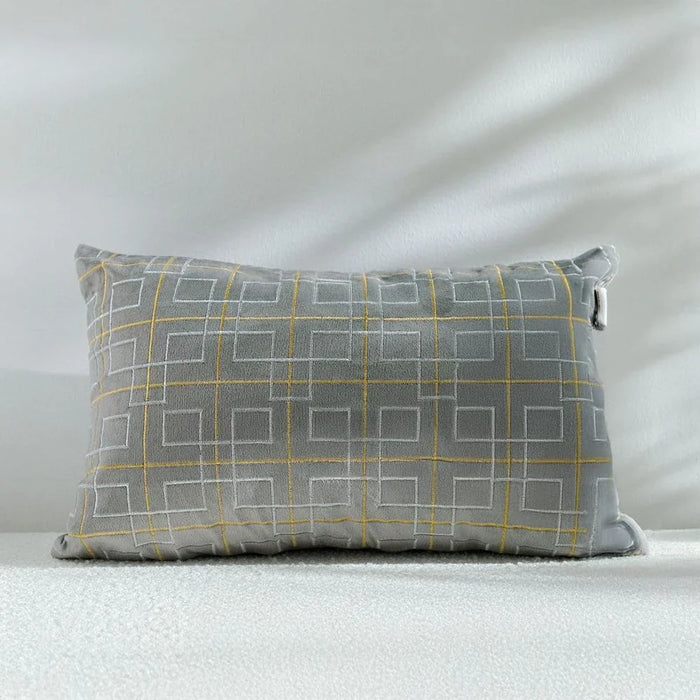 Embroidered Cushion Cover - Grey - 30x50 cm