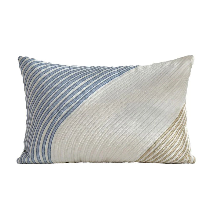 Gleam Cotton Velvet Embroidered Cushion- Multicolor - 30x50 cm
