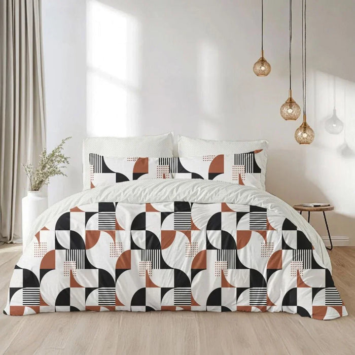 AW25 Bliss 6- Piece King Comforter Set 240X260 Cm French Roast Brown