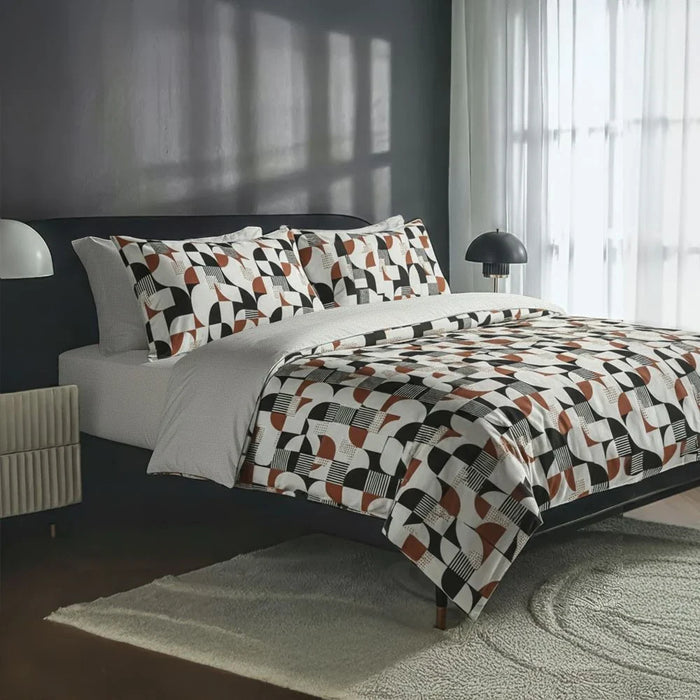 AW25 Bliss 6- Piece Super King Comforter Set 260X260 Cm French Roast Brown