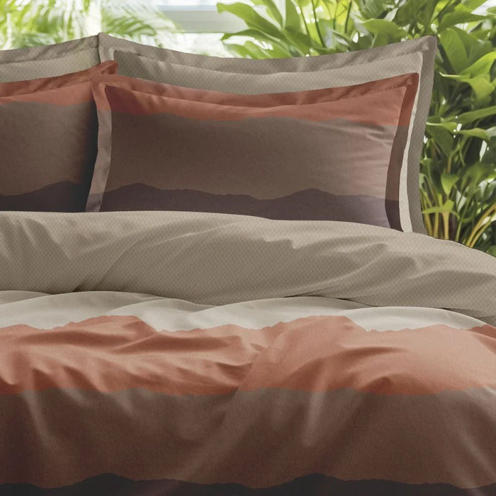 AW25 Bliss 6- Piece Super King Comforter Set 260X260 Cm Nutmeg Brown