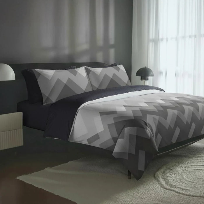 AW25 Bliss 6- Piece Super King Comforter Set 260X260 Cm Black