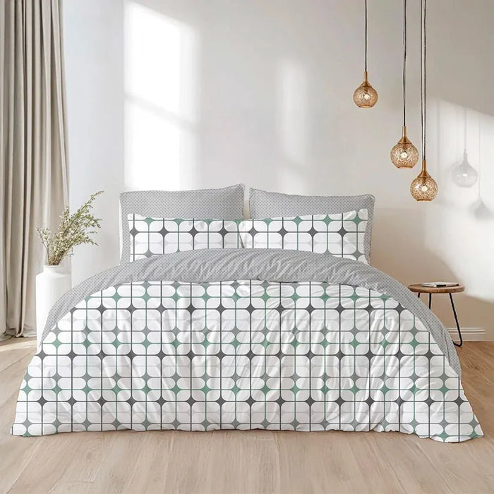 AW25 Bliss 6- Piece Queen Comforter Set 200X240 Cm Green