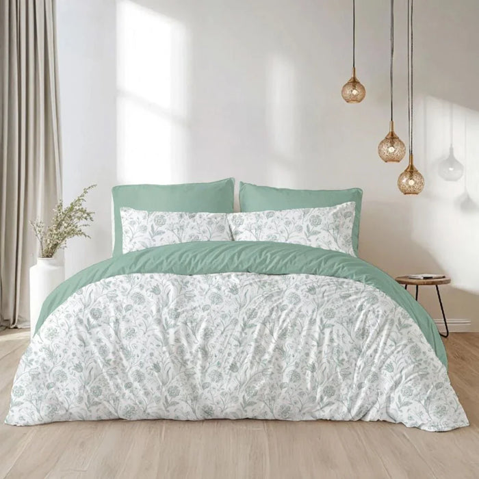 AW25 Bliss 6- Piece Super King Comforter Set 260X260 Cm  Sea Green